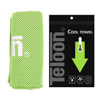 天龙（Teloon）T-CT001 冷感运动毛巾健身训练速干降温擦汗毛巾 绿色（袋装款）