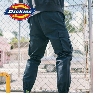 Dickies 字母印花多袋束口慢跑裤运动长裤 休闲裤男 工装裤男 情侣裤DK007069 海军蓝 36