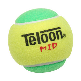 天龙（Teloon）mid 儿童短式网球训练初学网球减压25% 黄绿色48粒装