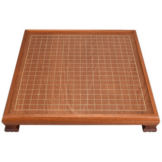 御圣 围棋棋盘套装成人儿童初学高档实木草花梨木质棋桌带脚 TW-708+B单+楠竹罐