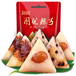 图优 水晶竹筒甜粽 6素甜粽