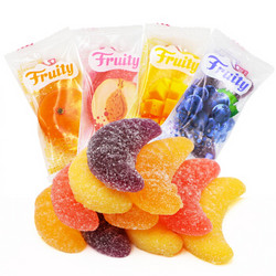 汇福园 Fruity水果味果汁软糖果500g混合口味橡皮糖万圣节儿童办公室休闲零食 *8件