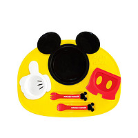日本锦化成 迪士尼宝宝餐盘 儿童餐具餐盘套装6件套安全材质 耐热耐摔