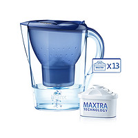 BRITA 碧然德 Marella XL 3.5升滤水壶 蓝色 1壶13芯