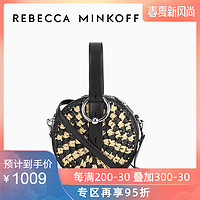 Rebecca Minkoff KATE草编单肩斜挎圆提包