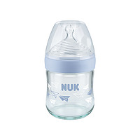 NUK 自然母感超宽口玻璃奶瓶（0-6个月M号）120ml 颜色随机