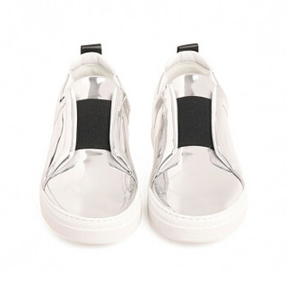 PIERRE HARDY 19秋冬女士 SLIDER SNEAKERS 板鞋 银色/黑色 39