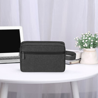 BUBM 数据线收纳包多功能便携式数码收纳包移动电源硬盘数码配件整理袋 JKP黑色