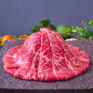 卓宸 日式烧烤牛肉片 300g 板腱 烤肉 烧烤 原切谷饲牛肉 进口生鲜