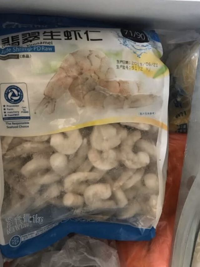 无数次购买国联的翡翠生虾仁了，可以炒菜，