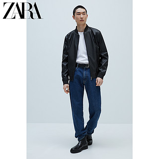 ZARA 03918400800 仿皮飞行员夹克外套