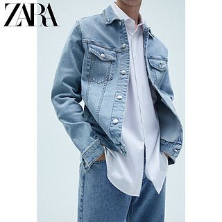 ZARA 新款 男装 基本款牛仔夹克外套 04454400406