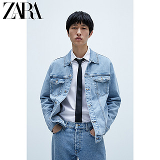 ZARA 新款 男装 基本款牛仔夹克外套 04454400406