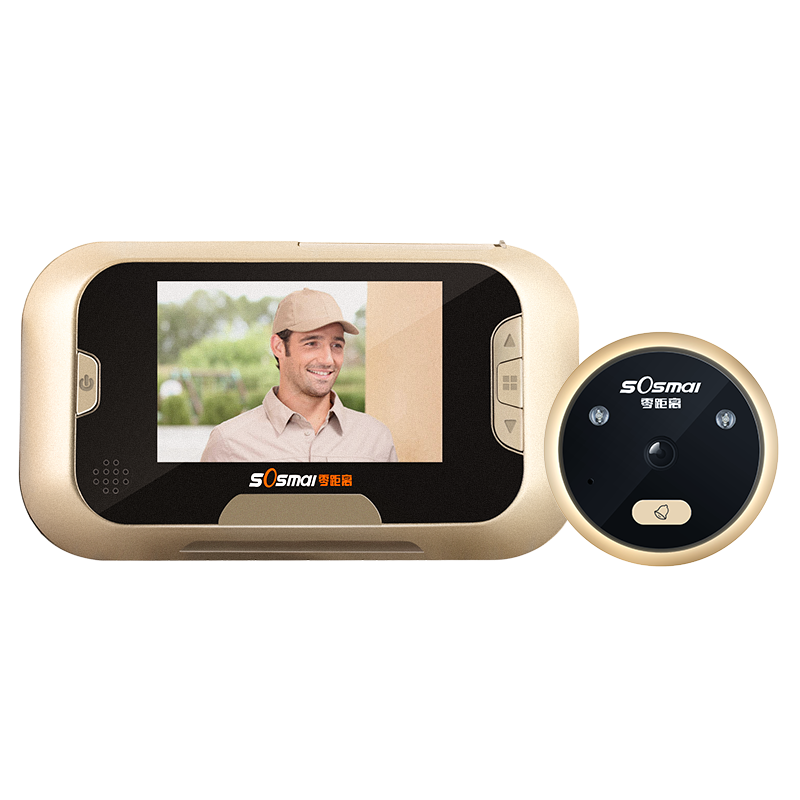 还算不错 百科 零距离 r01可视猫眼门铃 此款门铃有120°大角度可视