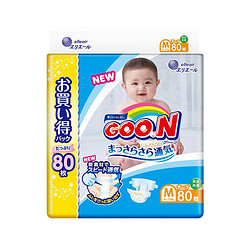 10日0点：Goo.n大王 维E系列 婴儿纸尿裤 M80