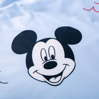 三件套纯棉 全棉婴儿卡通套件用品床单被罩被套 蓝色米奇