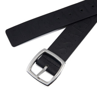 【trussardi/杜鲁萨迪皮带】trussardi jeans杜鲁萨迪男士黑色小牛