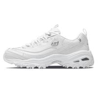 斯凯奇(Skechers)休闲鞋 D'LITES系列时尚绑带厚底增高11931-WSL 白色/银色 39