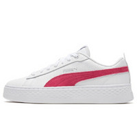 彪马 PUMA 女子 基础系列 Puma Smash Platform L 休闲鞋 366487 20彪马白-枚红色-银色 38码 UK5码