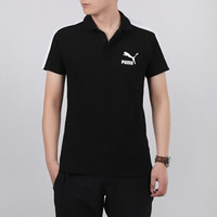 彪马 PUMA 男子 生活系列 Iconic T7 Slim Polo 短袖polo 598250 01 黑色 S码 (亚洲码)