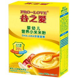 谷之爱 沁州黄小米 宝宝辅食脑黄金米糊 营养盒装 225g