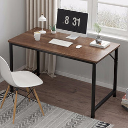 亿家达电脑桌简易单板桌书桌家用现代简约办公桌学生写字桌子 原野橡木色（加厚桌面+加粗方管） *3件