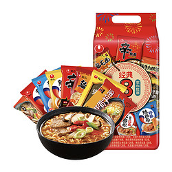 NONGSHIM 农心 经典辛拉面 辣白菜混合装 8连包*2组