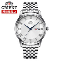 东方双狮(东方表 ORIENT)全自动机械男表时尚商务防水腕表钢带男士机械手表RA-AA0A04S0BD