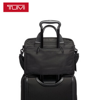 TUMI 途明 Alpha 3系列 02603120D3 弹道尼龙可扩展公文包 黑色