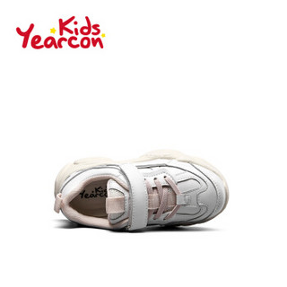 意尔康童鞋儿童小白鞋2020春季新款韩版女童老爹鞋中大童运动鞋子ECZ0155985 粉色 32