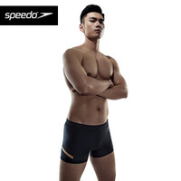 Speedo/速比涛 全新电气矩阵系列DFN-01肌理感男子平角泳裤 8124228815 黑色/灰色 32