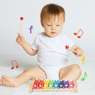 马博士（DOCTOR MA）儿童益智玩具男孩女孩 婴儿玩具手敲琴八音琴绕珠串珠毛毛虫 四件套