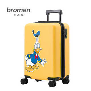 bromen 不莱玫 迪士尼系列双杆万向轮拉杆箱旅行箱登机箱 B90207244082 琥珀黄 20英寸