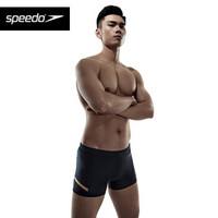 Speedo/速比涛 全新电气矩阵系列DFN-01肌理感男子平角泳裤 8124228815 黑色/灰色 34