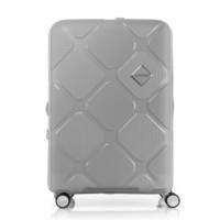 拉杆箱 时尚PP行李箱大容量可扩展耐磨飞机轮旅行箱 25英寸TSA密码锁 HJ4灰色