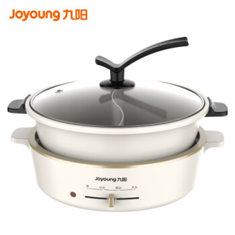九阳joyoung电火锅家用多功能电热锅电煮锅可拆易清洗5l容量不沾鸳鸯