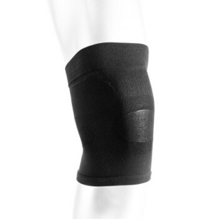 D&M日本进口超薄运动护膝男女跑步篮球健身透气护膝盖AT-2008黑色(36-42cm)一只装