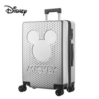Disney 迪士尼 双杆万向轮拉杆箱旅行箱托运箱 HZDS-20190900124 银色 24英寸