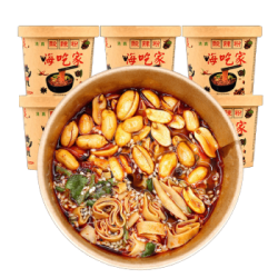 晋村 重庆正宗酸辣粉丝桶装 112g*6桶 *2件