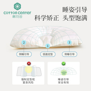 棉花会03岁婴儿枕头宝宝定型枕矫正纠正新生儿防偏头扁头四季通用