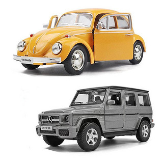 星卡比 儿童合金车模玩具 入门级SUV+入门级甲壳虫