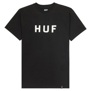 HUF 男士黑色短袖T恤 TS00508-BLACK-S