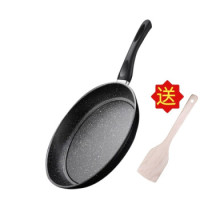 爵尼 麦饭石平底不粘煎锅 24cm