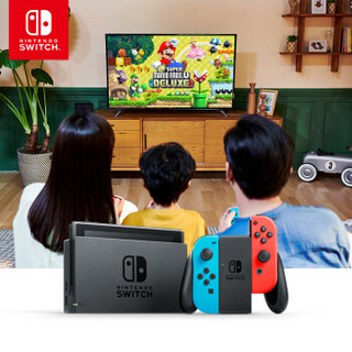 任天堂 Nintendo Switch 国行续航增强版红蓝主机 & 马车8游戏兑换卡 & HORI包/膜&200G闪迪卡