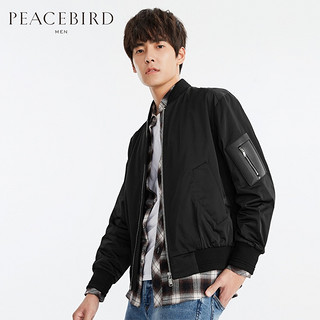 PEACEBIRD 太平鸟 男士刺绣棒球夹克