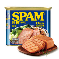 世棒（SPAM）经典原味340g 午餐肉 罐头 泡面搭档 涮火锅 烧烤 火鸡面搭档 部队锅食材