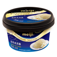 PLUS会员：meiji 明治 香草冰淇淋 100g