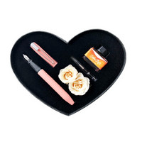 ONLINE 欧领 Slope心型钢笔 礼盒装 含钢笔+墨水+吸墨器+玫瑰花