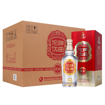 沱牌酒沱牌柔和优曲52度500ml6瓶整箱高度浓香型白酒