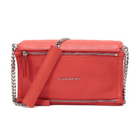 GIVENCHY 纪梵希 女士橘色皮质单肩斜挎包 BB05245013 831